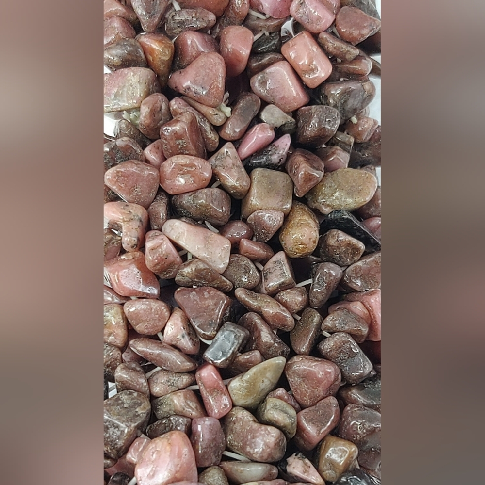 Rhodonite Chip Stretch Bangle - image 7